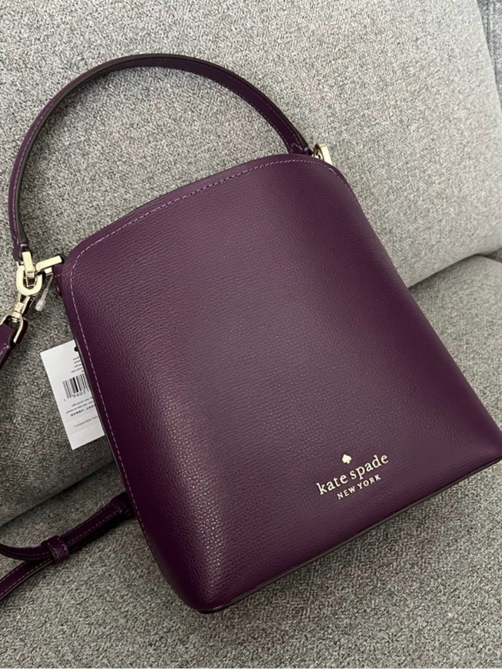kate spade Darcy Bucket Bag in Deep Purple / Plum